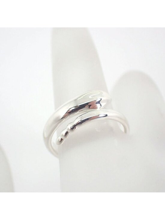 C. 2000 Vintage Tiffany Jewelry "Elsa Peretti&quot  Tiffany & Co 925 Snake Ring